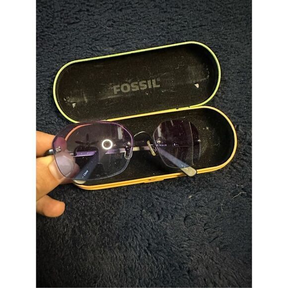 Fossil Sunglasses Ms3091 Transient With Case Blue/Purple - Picture 3 of 6